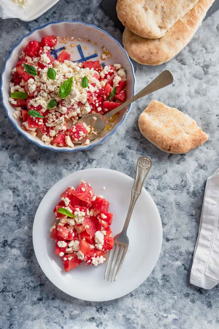 insalata anguria e feta